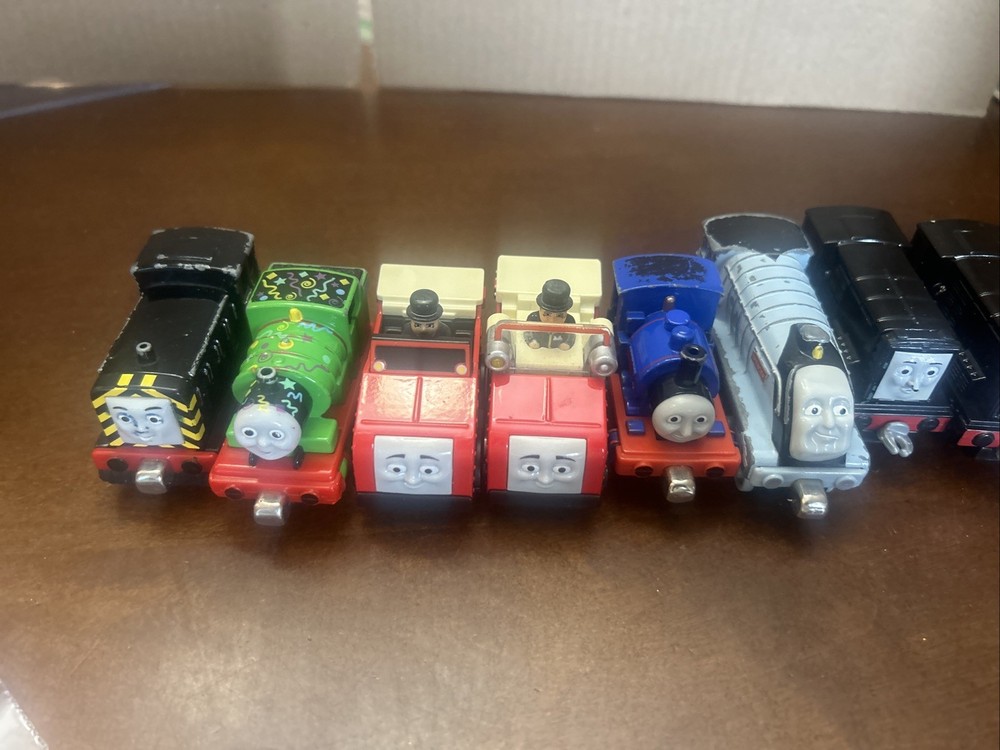 Thomas The Tank Engine Magnetic Metal Die Cast & Plastic Lot Of 9