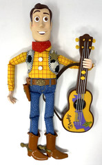 Disney Pixar Toy Story 2 Strummin’ Singin’ Woody Doll Guitar & Hat 1999 Works