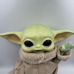 Mattel Star Wars The Mandalorian Child Plush Grogu Stuffed Toy Carrying Bag EUC