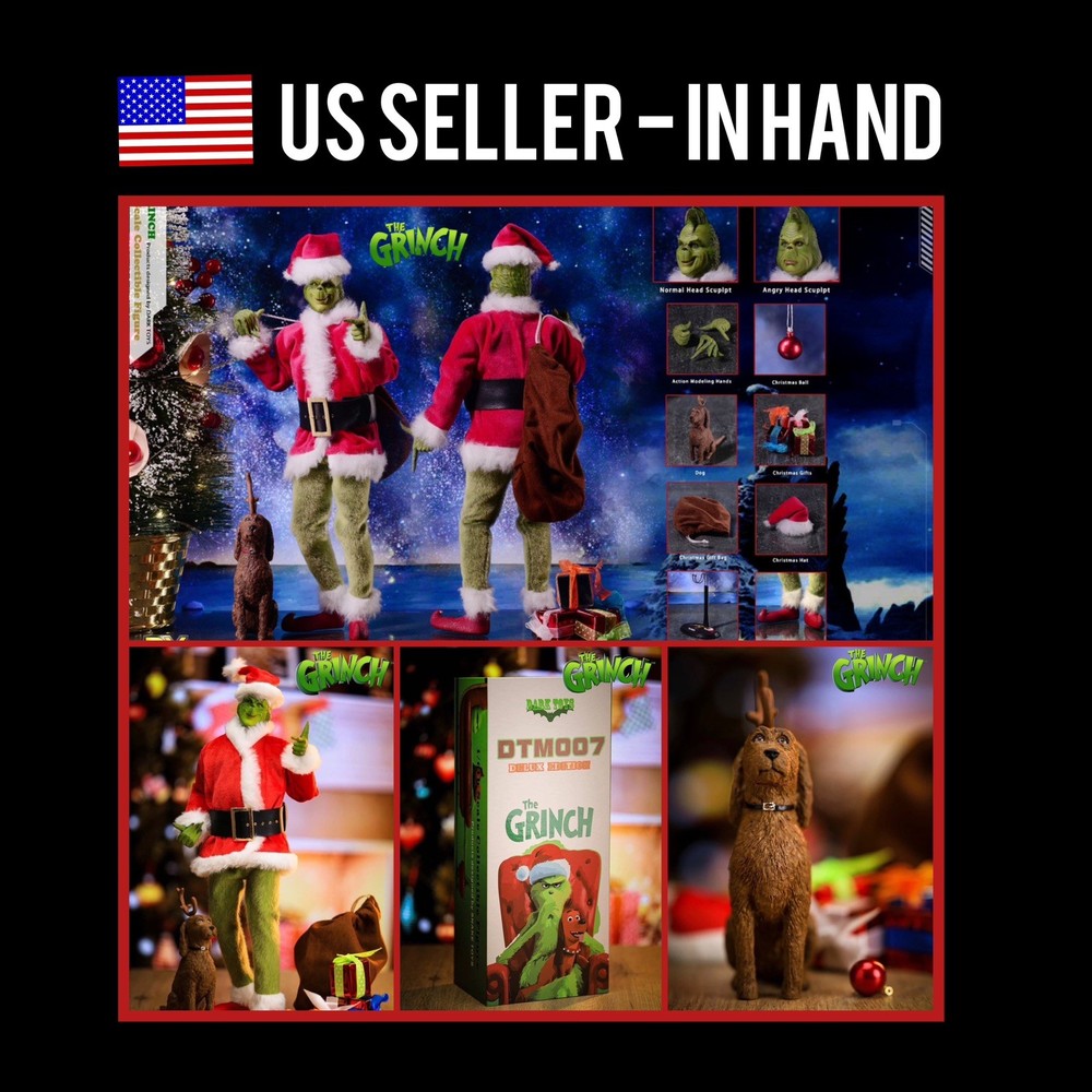 1/6 Grinch How the Grinch Stole Christmas Figure DARK TOYS DTM007 US Seller NEW