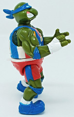 Leonardo 1992 Track n Field Leo 4.5″ Figure original Playmates tmnt