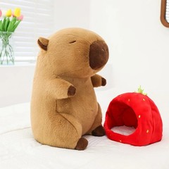 35cm Capybara Plush Stuffed Animal Cute Soft Simulation Doll Kids Toy Gift