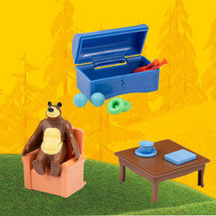 Masha & Michka, House of Michka, 2 Figurines Included, and 15 Accessories, for C