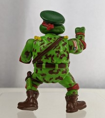 1991 Playmates Teenage Mutant Ninja Turtles Raph The Green Beret Action Figure