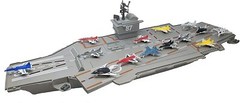30 Inch Aircraft Carrier with Sound Effects Light Up Runway (14 Fighter Jets)