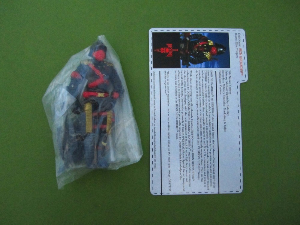 💥 2005 Vintage GI Joe Cobra Iron Grenadiers Action Figure Joecon Excl New