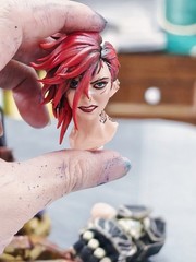1/8 League of Legends Vi 21cm Action Figure Model Painted Resin Model Handmade
