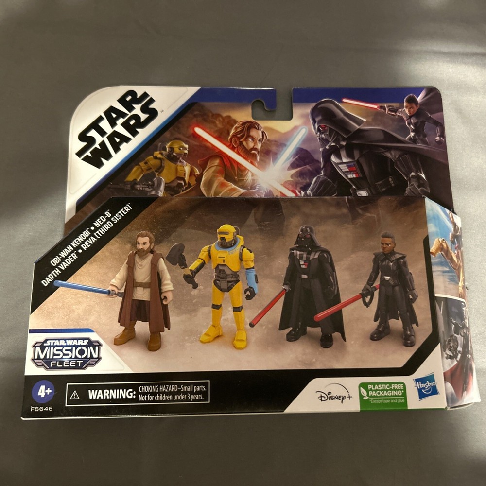 NEW Star Wars Mission Fleet Figure 4 PK Obi Wan Kenobi Reva Darth Vader Ned B 8