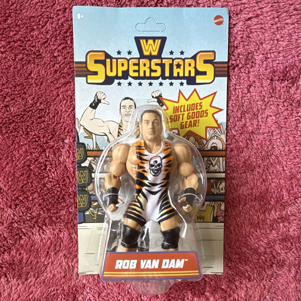 Mattel WWE Superstars Series 16 Rob Van Dam Action Figure w/ Soft Goods Gear