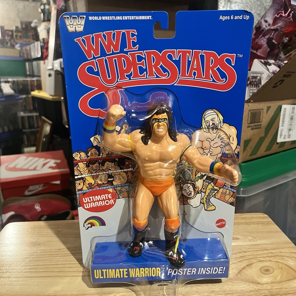 Mattel WWE LJN Superstars Ultimate Warrior 8″ Blue Card Action Figure SEALED