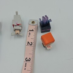 Minecraft Lot Figures Key Chain Mini Figs & Wolves Zombie Steve GUC