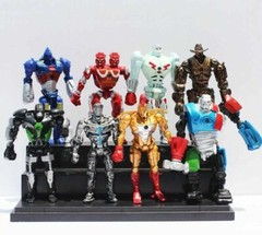 8pcs Real Steel Atom Ambush Midas Noisy Boy Zeus Figure Christmas SET 2026 Xmas