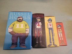 Kidrobot Gorillaz Vinyl Figures Complete Set 2D Murdoc Noodle Russel w/ Boxes
