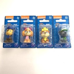 NEW Paw Patrol Mini Figures Nickelodeon Lot of 4 Skye Chase Rubble Rocky