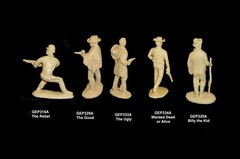 TV & Movie Western Character figures plastic toy soldiers MARX playsets 54mm