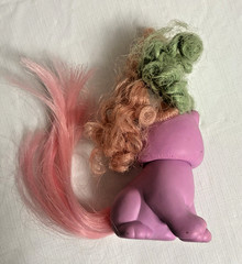 Vintage Little Pretty Kitty Heaven Heart – Mattel Pink Cat w/ Crown – Rare