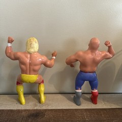 Two 1984 WWF WWE TITAN Wrestling Figures Vintage 80s Toys