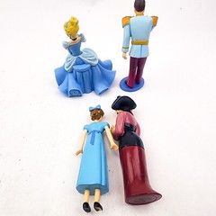 Disney princess Prince Figures Lot Of 8 Pvc Plastic Cake Toppers Wendy Mulan