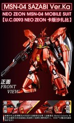 GUNDAM Chogokin MSN-04 Sazabi Matel Coloring Action Figure DIY Kits Gift Boxed