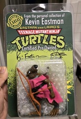 TMNT 1988 Splinter Action Figure Signed Kevin Eastman Personal Collection