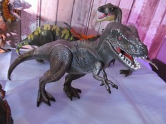 Lot of 6 Made in Indonesia Dinosaurs moveable arms and legs