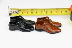 1/6 Black/Brown Leather Shoes Model Accessory Fit 12″Male Action Figure Doll Toy