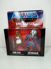 MOTU VINTAGE COLL. MASTERS OF THE UNIVERSE SUPER7 SHE-RA & HORDAK EPIC BATTLES