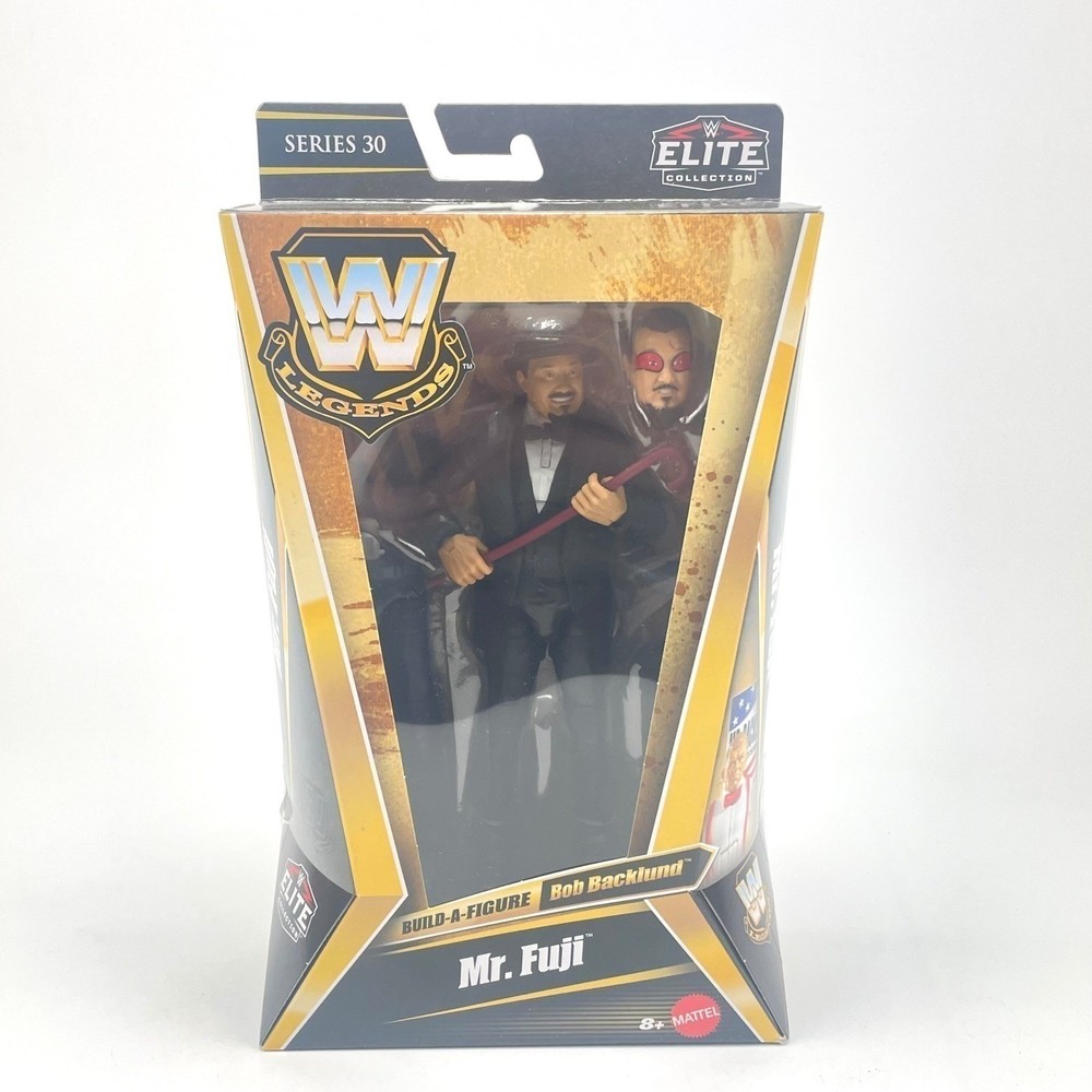 WWE Legends Series 30 Mr Fuji Action Figure BAF Bob Backlund New In Hand!!