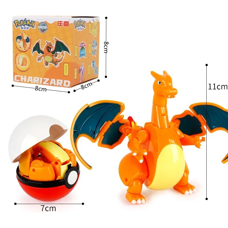 Pokeball with Transforming Pokemon -9 Styles Available