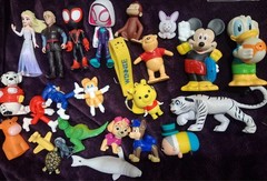 Mix Lot Of Toys Disney, Tmnt, Pokémon,Marvel ,Arnold , Pac Man Ect