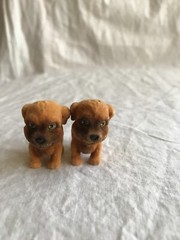 Dog Cat Puppy Kitty in My Pocket Animals Mini Figure Lot of 10 Some Flocked