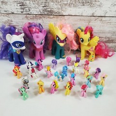 MLP My Little Pony lot of ponies. Various sizes generations. Toy lot 28 total