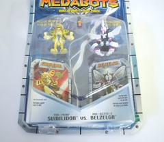1999 Hasbro MEDABOTS Sumilidon vs. Belzelga Action Figures MOC