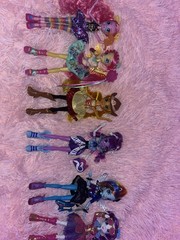 HTF My Little Pony Rockin Hairstyle Dolls LOT! Rainbow Dash Fluttershy Twilight