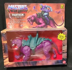 PANTHOR SAVAGE CAT MASTERS OF THE UNIVERSE RETRO ACTION FIGURE MATTEL MOTU