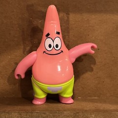 Spongebob 2012 Patrick Star Sonic Push Button Pop Out Tongue Figure