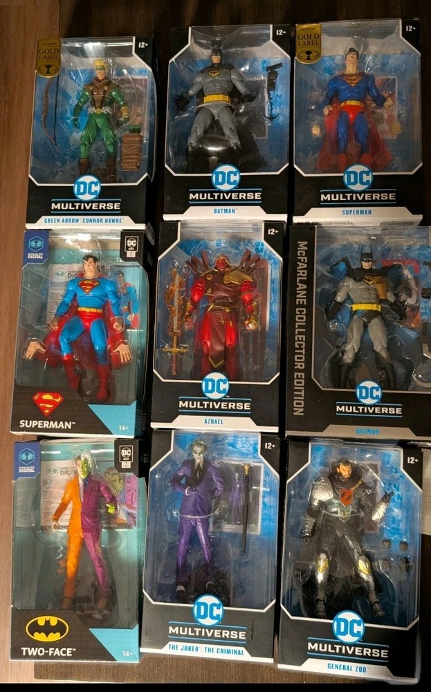 MCFARLANE DC MULTIVERSE LOT OF 9 FIGURES Please Read Descriptions