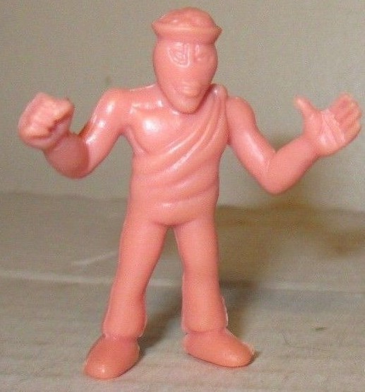 80’s M.U.S.C.L.E. Men Kinnikuman Flesh Color 2″ Curry Cook Figure #043 Mattel