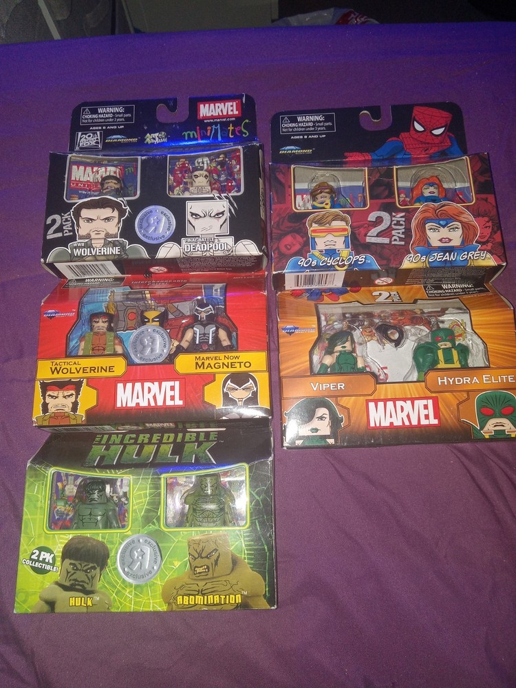 MINIMATES LOT OF FIVE NOS RARE