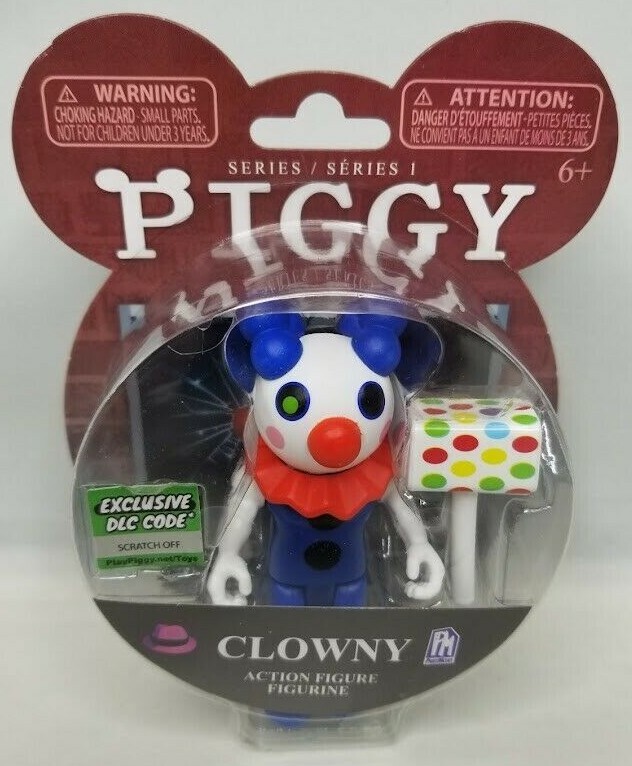 Piggy Clowny Action Figure Series 1 with Exclusive DLC Code 3.5″ Roblox Game NIB