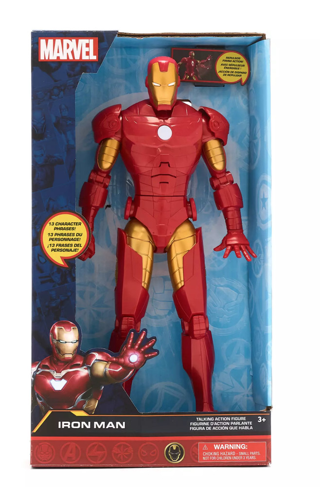 MARVEL IRON MAN TALKING ACTION FIGURE 13.5″ SOUND AND LIGHT NEW IN BOX DISNEY