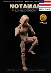 Notaman 1/12 Male Flexible Strong Muscular Body Square Head 6”Action Figure Toy