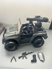 VINTAGE 1993 ACTION MAN 4X4 JEEP RHINO XT-71 Snake Eyes Xtra