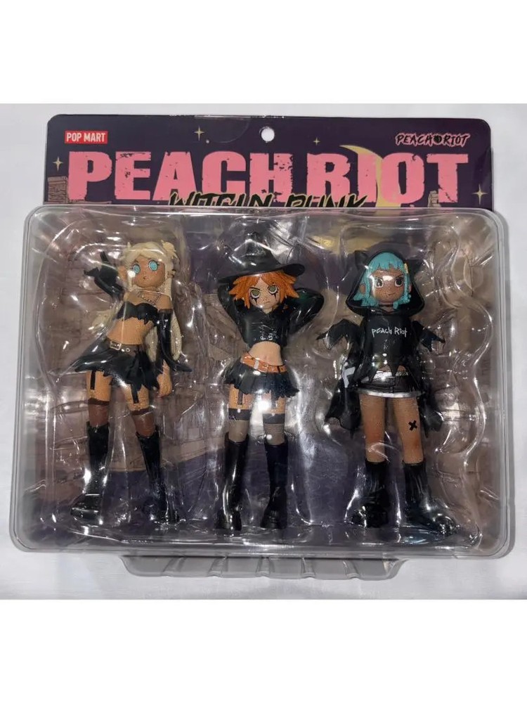 POPMART Peach Riot Witchy Punk Figures Vinyl Toy Gigi Poppy Frankie Witch Style