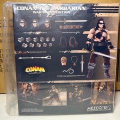Mezco One:12 Conan The Barbarian 1982 Action Figure War Paint Edition Brand New