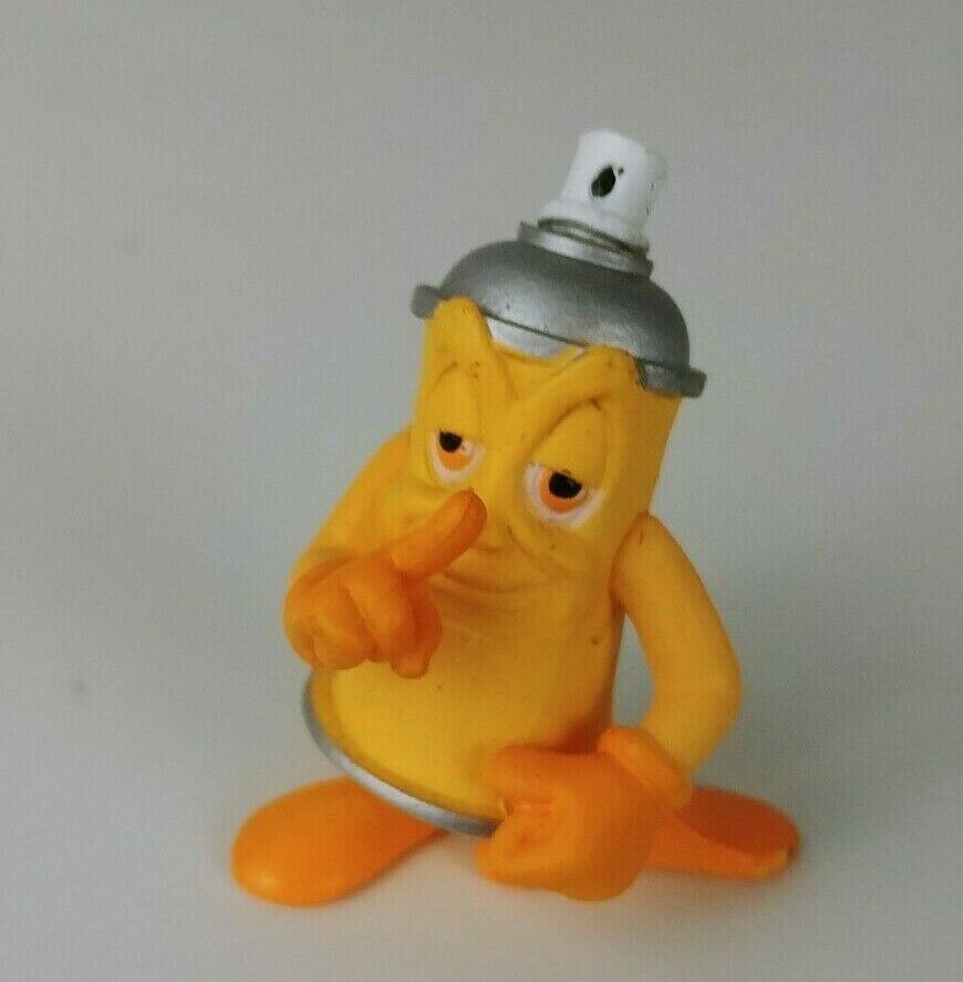 The CAN CREW Urban Spray Cans Mellow Yellow figurine collectible retired 1.5″