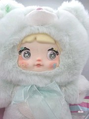 Nommi Good Night Bear 400% Series Plush WISH Mint Green Color Box Card