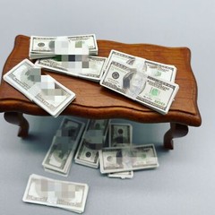 6PC 1/6 Scale Dollhouse Dollars Money Miniature Model for 12″ Figure Action