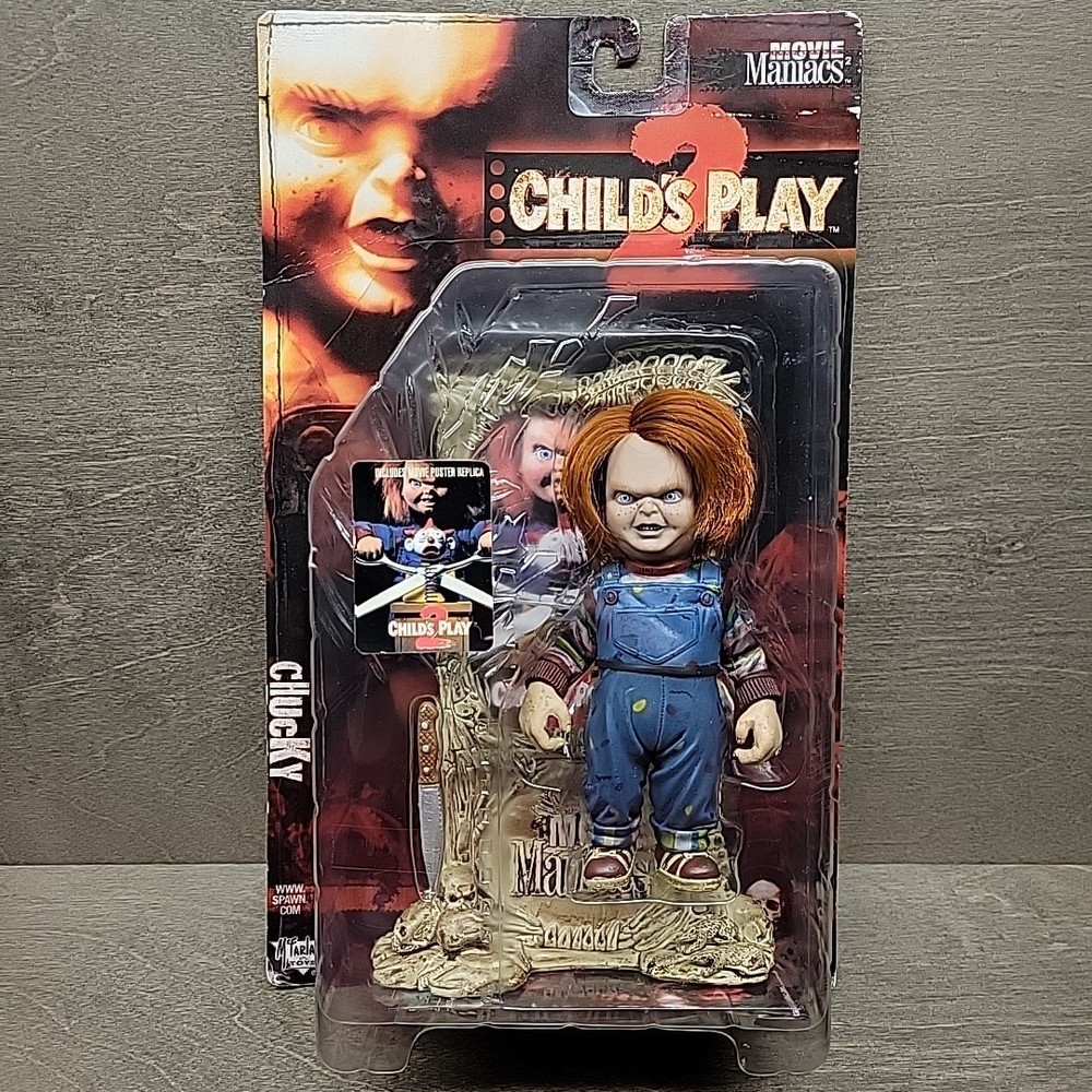 Vtg McFarlane Toys Child’s Play 2 Chucky Action Figure Movie Maniacs 1999 Sealed