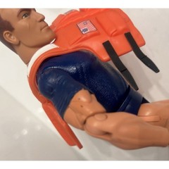 Lot Of 2 Vintage GI Joe Soldiers 12″ Lanard Toys 2003 Hasbro 1986 USCG
